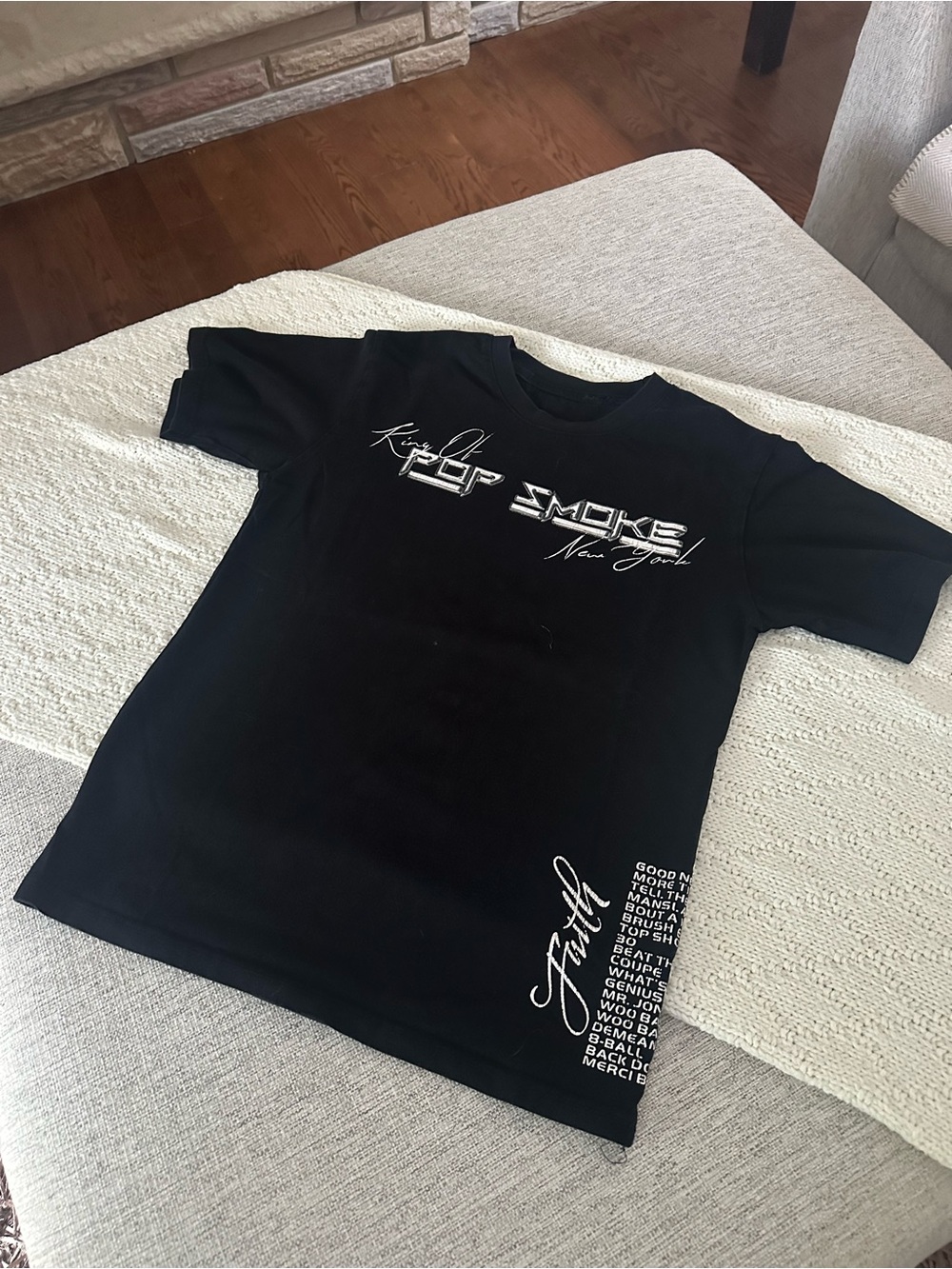 Vlone pop smoke tee size small